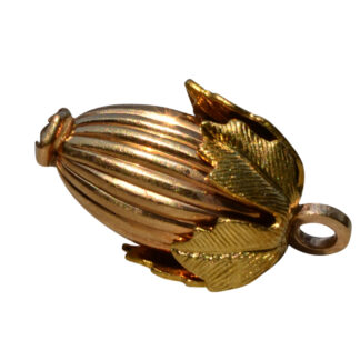 SOLD - The Acorn: Antique Rose and Yellow Gold Acorn Charm