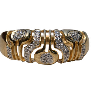 SOLD - The Daggert: Mid Century Modern Diamond Cocktail Ring