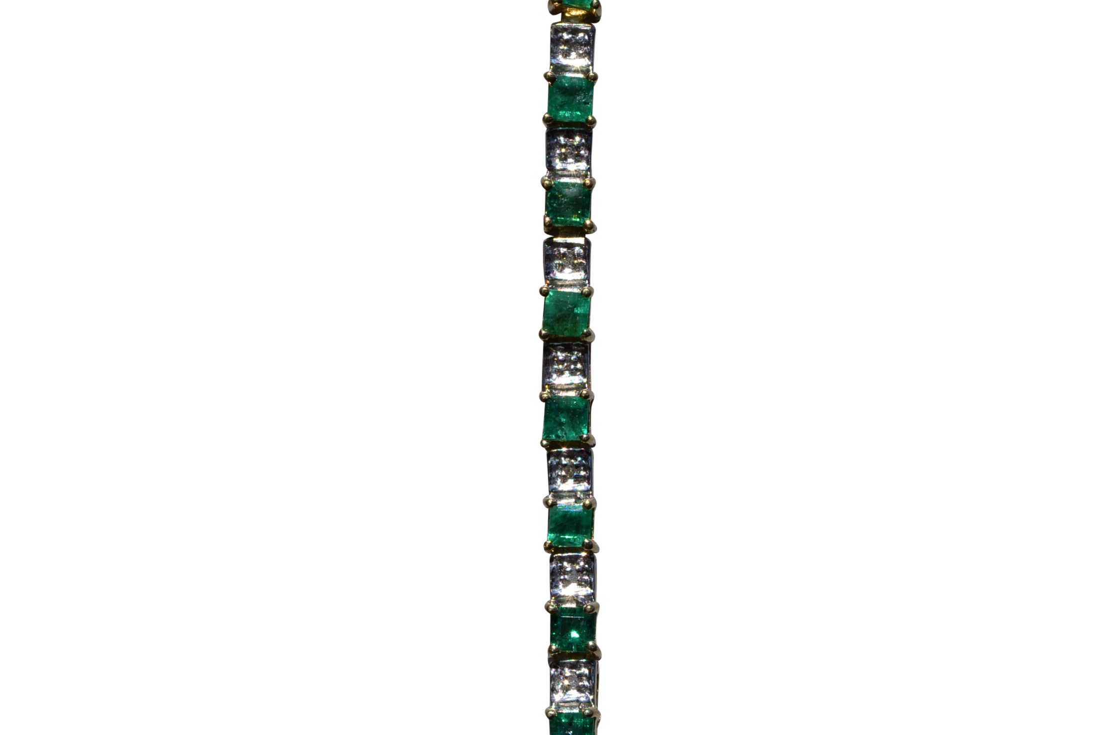 SOLD - The Downtown Chandler: Natural Emerald and Diamond Bracelet