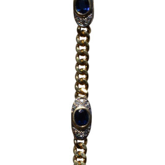 The Dobson Ranch:  Mid Century Sapphire and Diamond Bracelet