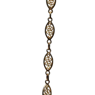SOLD - The Tarrytown:  Yellow Gold Filigree Bracelet