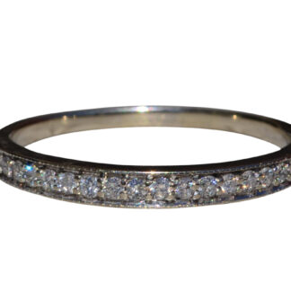 The Windsor Park: White Gold Diamond Stackable Ring