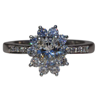 SOLD - The Oval:  Tiffany and Company Oval Shaped Diamond Engagement Ring in Platinum
