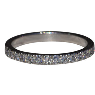 The Soleste: Tiffany and Company Soleste Half Eternity Band in Platinum