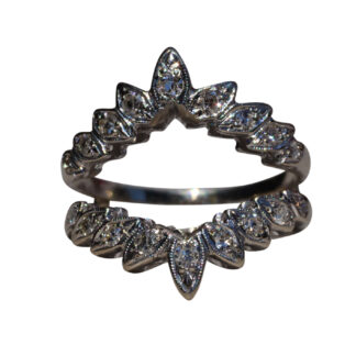 The Vernon:  Antique White Gold Diamond Jacket