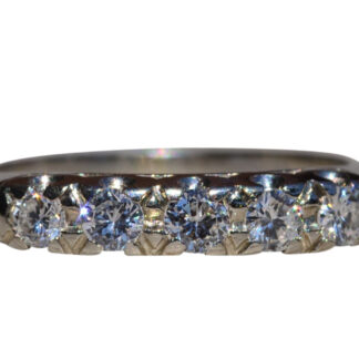 The Grand Ridge:  Hollywood Glam Era Stackable Diamond Band