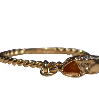 The Cape San Blas: Yellow Gold Baby Shoe Ring