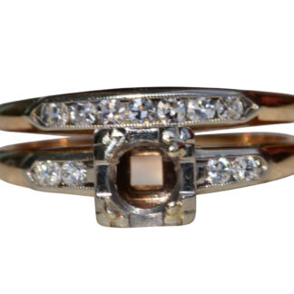 Ladies 14K Yellow Gold Bridal Set Mounting