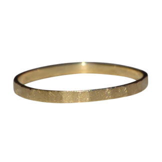SOLD - The Atterbury:  Ladies 14K Yellow Gold Faceted Thin Band