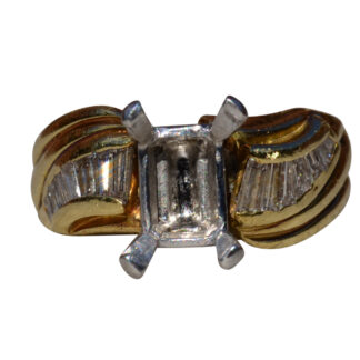 Vintage Ladies 18K Yellow Gold Semi-Mount