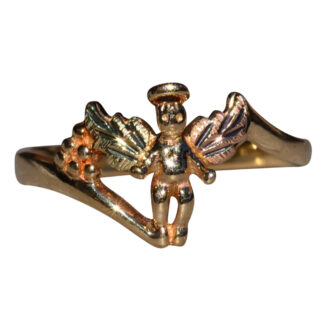The Ralworth:  Ladies Two Tone Angel Bypass Style Ring