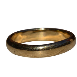 The Arundel:  Ladies 14K Yellow Gold Standard Fit Wedding Band