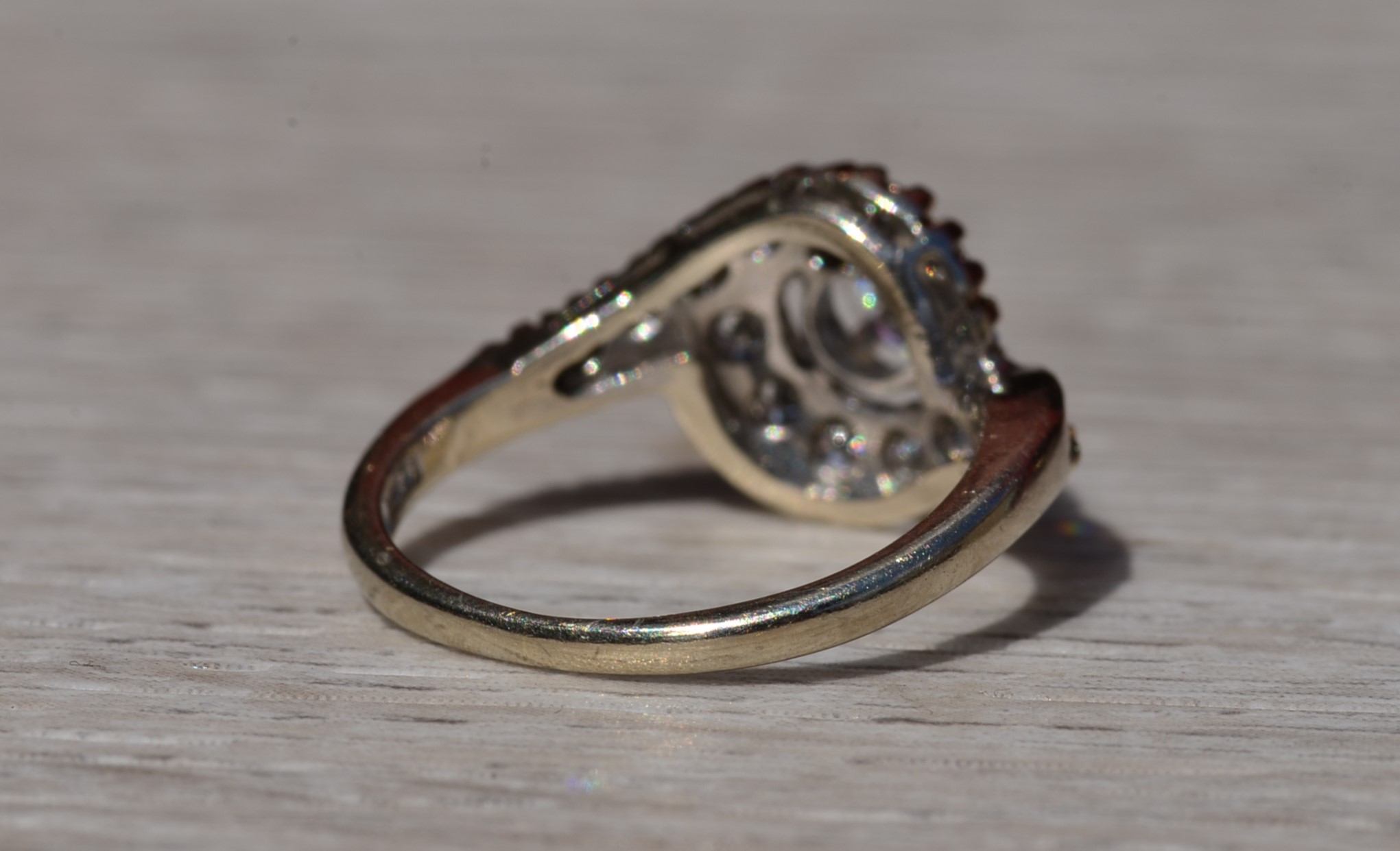 Ladies 14K White Gold Semi Mount set with Diamonds - Image 5