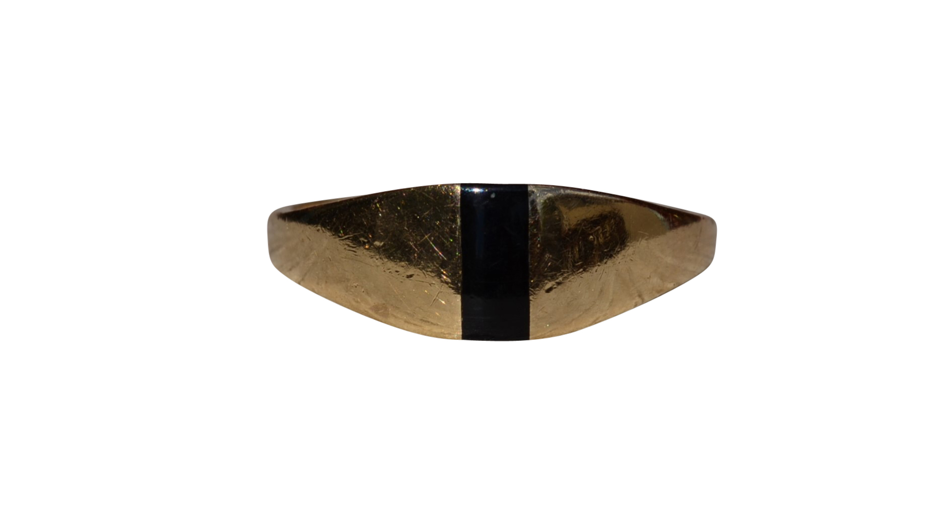 SOLD - The Lindera: Ladies 14K Petite Cocktail Ring set with Onyx