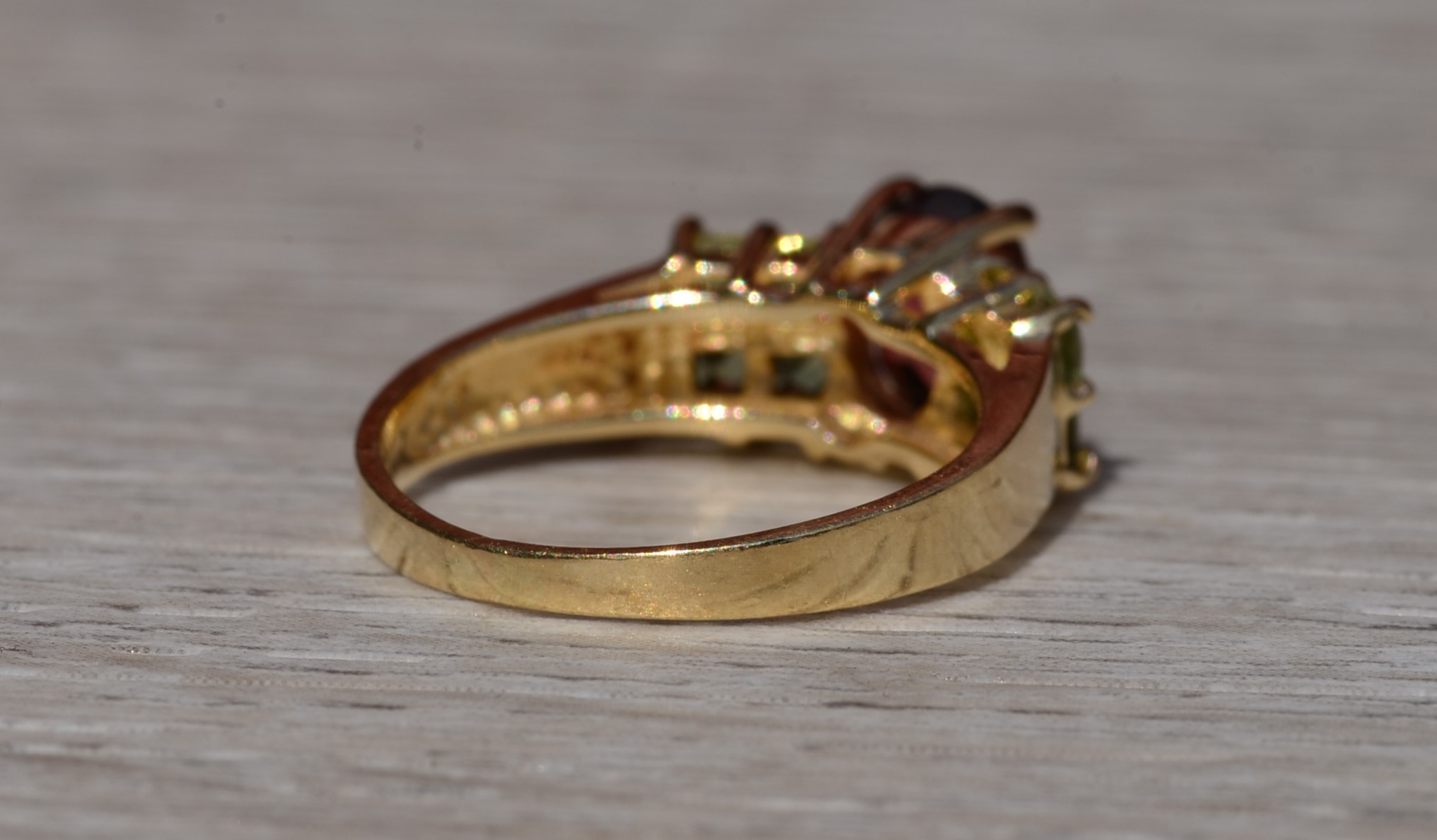 SOLD - The Bayner: Ladies 14K Yellow Gold Tourmaline Ring - Image 5