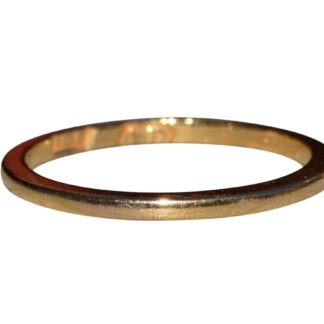 The Winton:  Antique Signed Yellow Gold Donut Ring Circa 1920