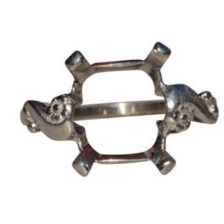 Birks Signed Engagement Ring Mounting in White Gold