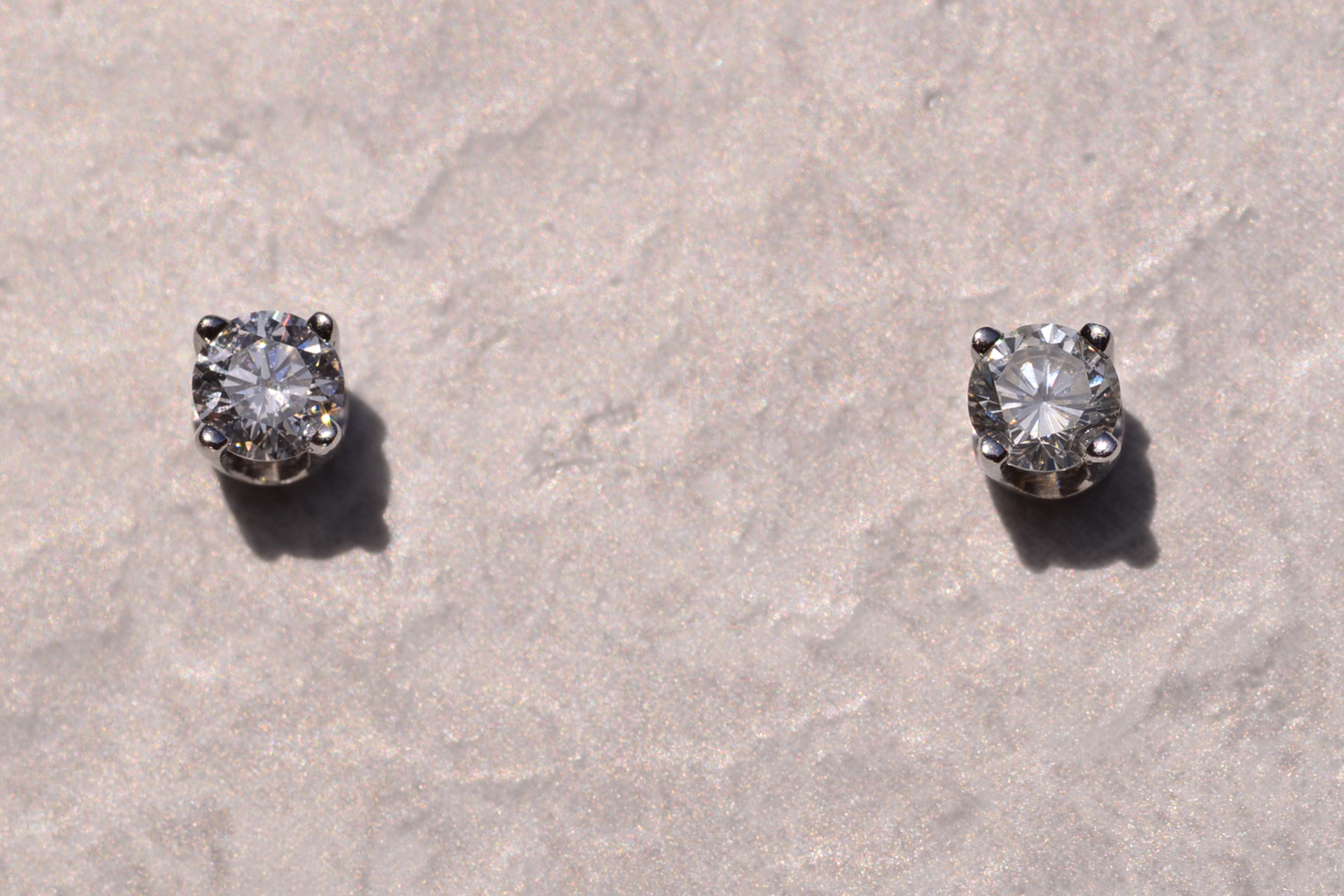 The 159th Street: White Gold Natural Diamond Studs - Image 2