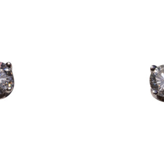 The 159th Street: White Gold Natural Diamond Studs