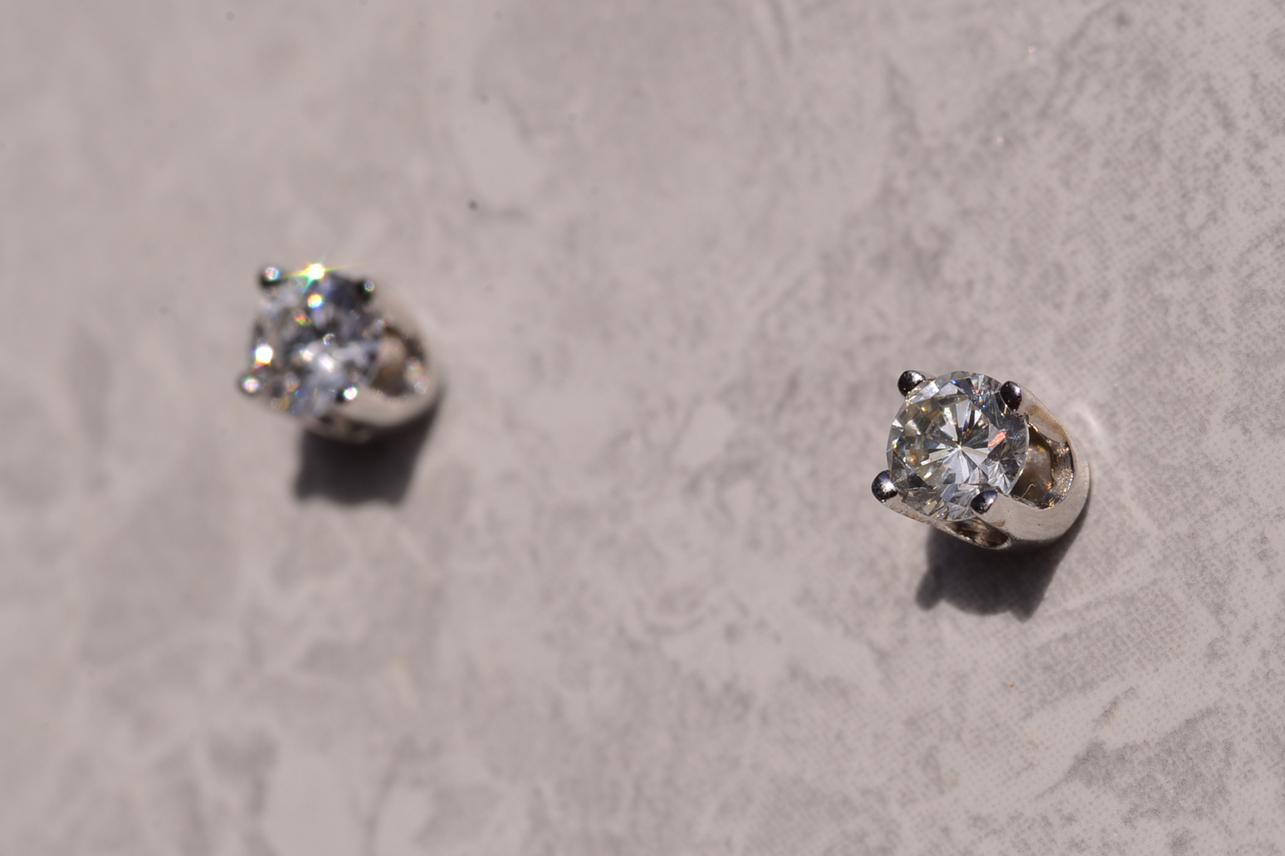 The 159th Street: White Gold Natural Diamond Studs - Image 3