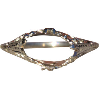 Ladies Antique 18K White Gold Filigree Mounting