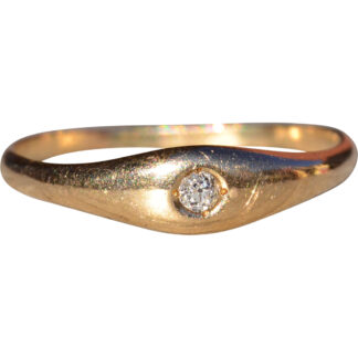 SOLD - The Deroche:  Ladies Antique Larter Signed 14K Gold Diamond Engagement or Promise Ring