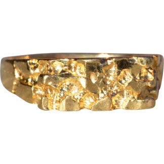 SOLD - The Invermay:  Child's 14K Yellow Gold Nugget Style Ring