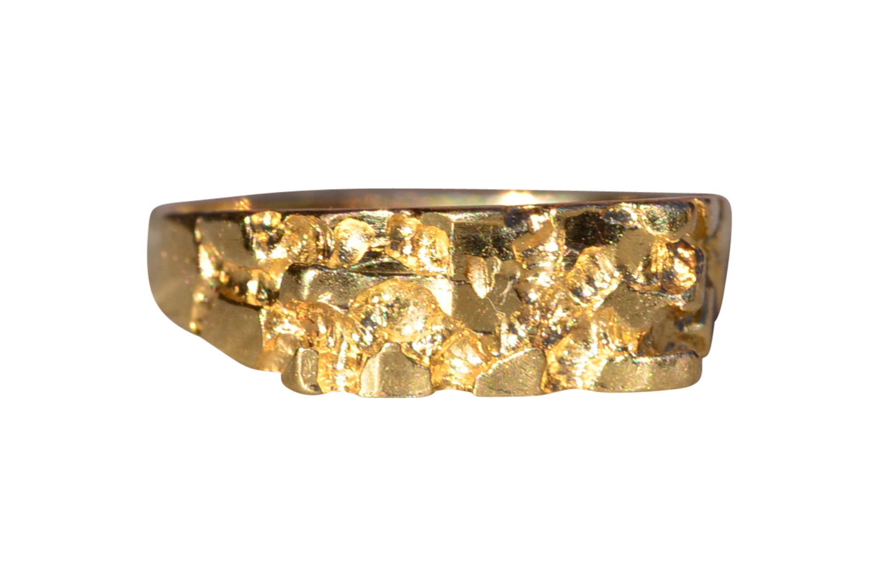SOLD - The Invermay: Child's 14K Yellow Gold Nugget Style Ring