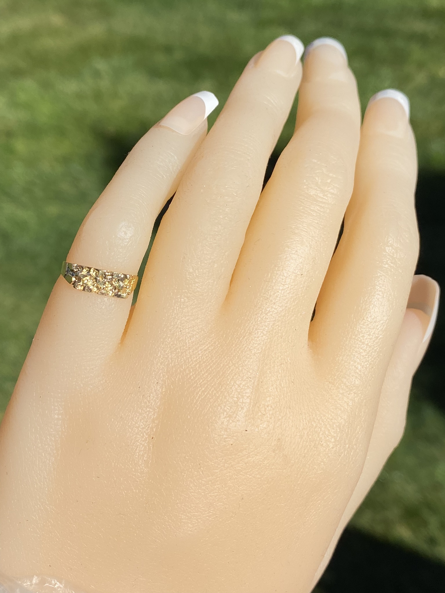 SOLD - The Invermay: Child's 14K Yellow Gold Nugget Style Ring - Image 8