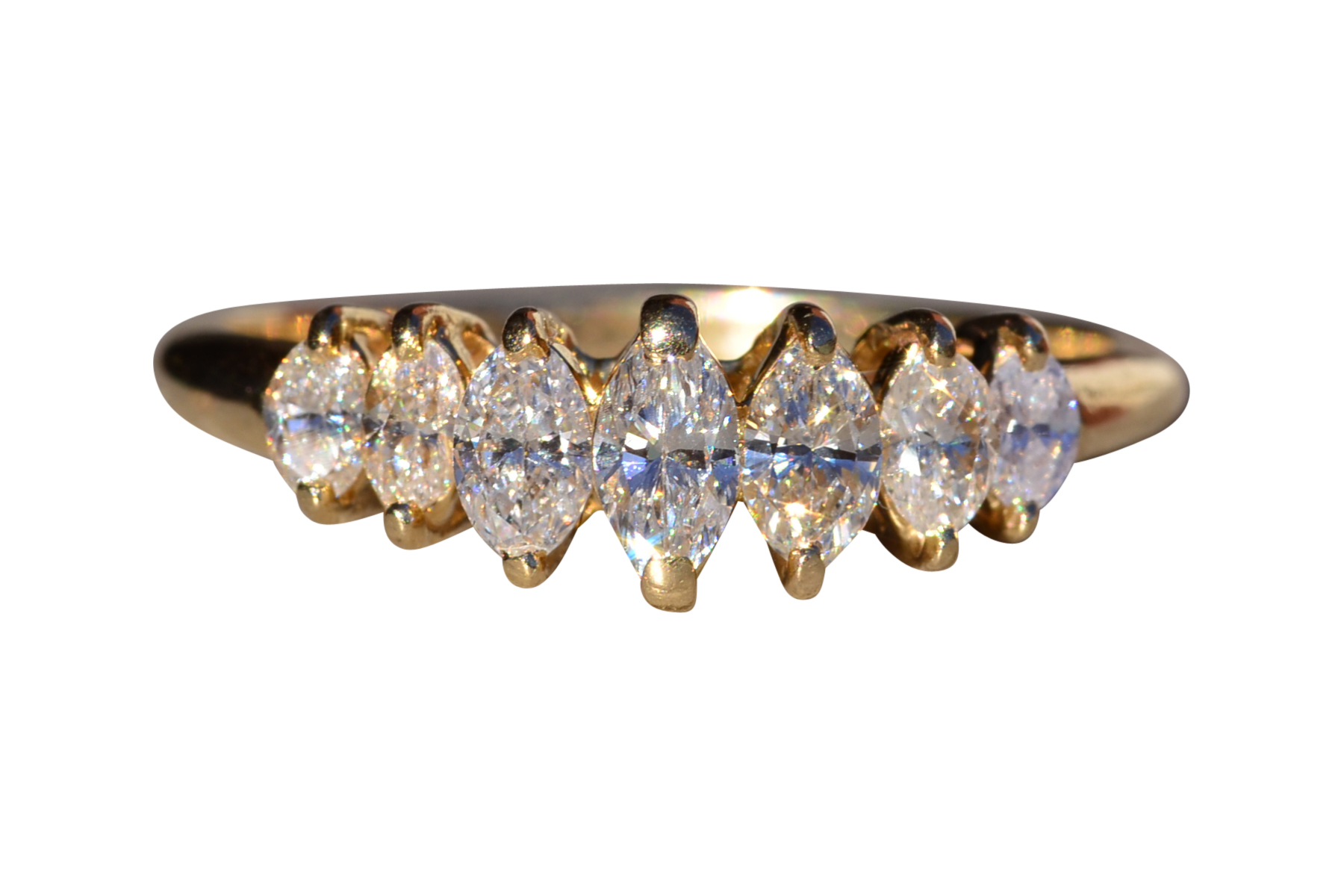 SOLD - The Tonnieville: Ladies 14K Yellow Gold Band set with 1CTW Diamonds