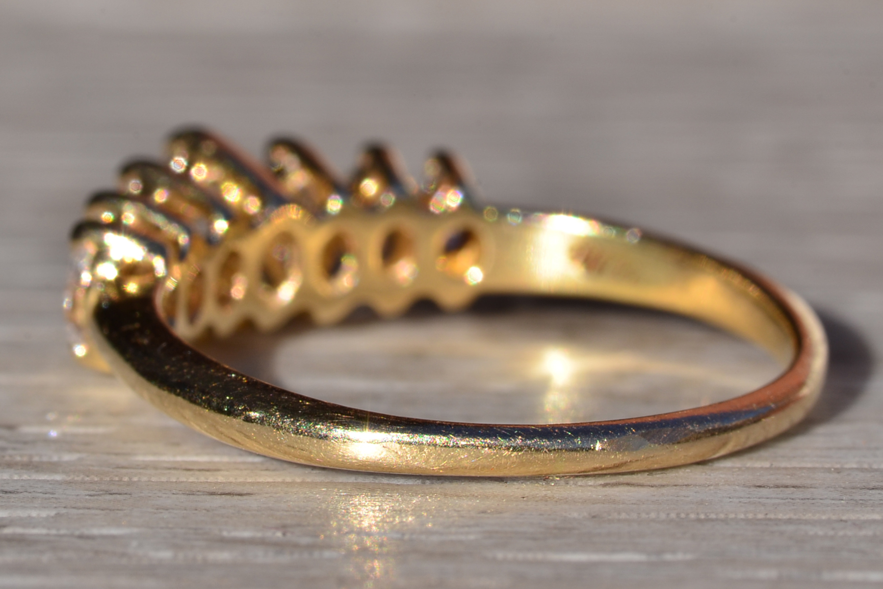 SOLD - The Tonnieville: Ladies 14K Yellow Gold Band set with 1CTW Diamonds - Image 4