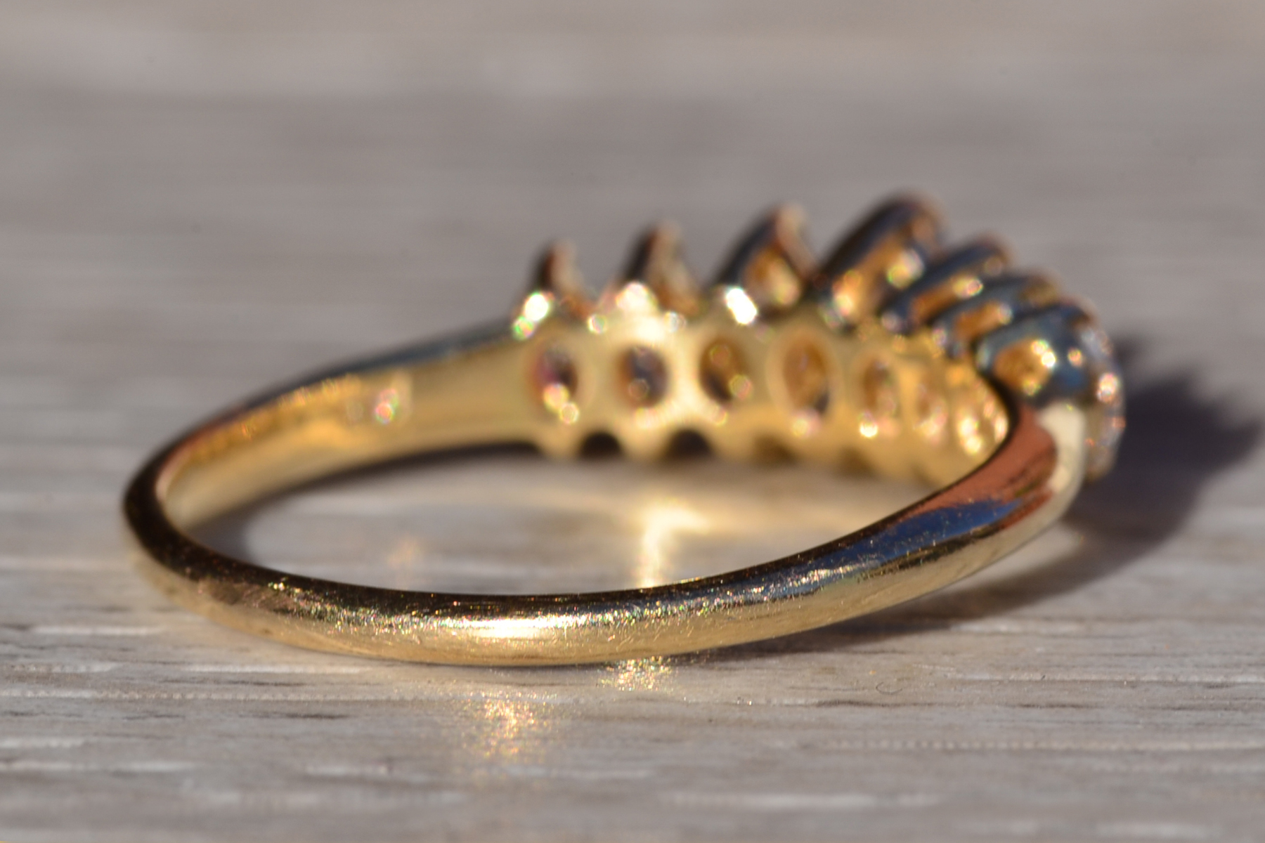 SOLD - The Tonnieville: Ladies 14K Yellow Gold Band set with 1CTW Diamonds - Image 5