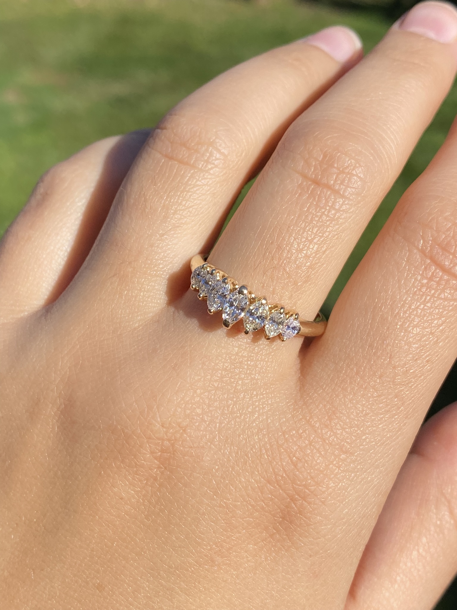 SOLD - The Tonnieville: Ladies 14K Yellow Gold Band set with 1CTW Diamonds - Image 8