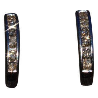SOLD - The Ceralvos:  Ladies Platinum Diamond Drop Earrings