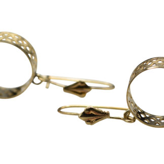 SOLD - The Shandons:  Ladies Delicate 14K Gold Dangler Earrings