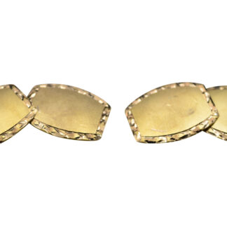 Gentlemen's Yellow Gold Art Deco Cuff Links