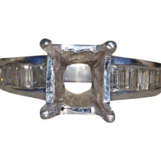 Ladies Platinum and Diamond Semi-Mount