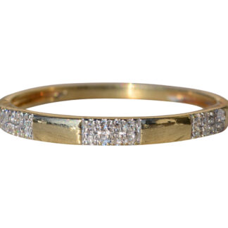 SOLD - The Cotati:  Ladies 14K Yellow Gold and Diamond Stackable Band