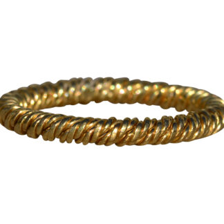SOLD - The Rohnert:  Ladies 18K Yellow Gold Braided Rope Eternity Band
