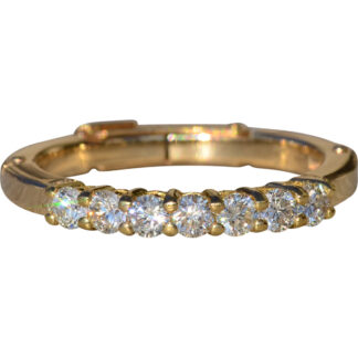 SOLD - The Wirkala:  Ladies 14K Diamond Wedding Band
