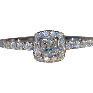 The Arcata:  Ladies 14K Diamond Halo Engagement Ring