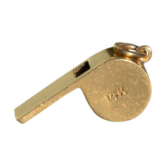 SOLD - Vintage 14K Yellow Gold Whistle Pendant/Charm