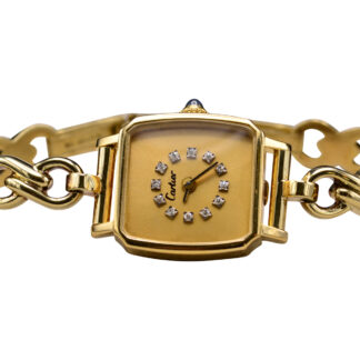 SOLD - The Eska: Ladies Vintage Eska for Cartier Diamond Dial Wrist Watch
