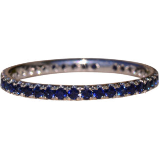 SOLD - The Mount Hampton: Sapphire Stackable Eternity Band