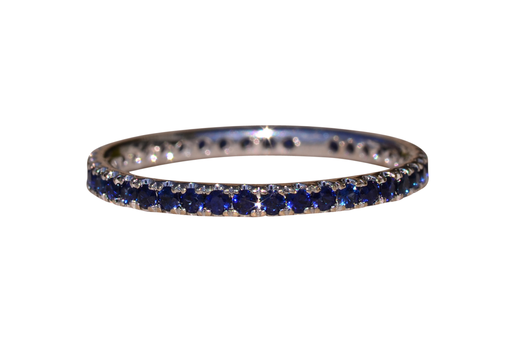 SOLD - The Mount Hampton: Sapphire Stackable Eternity Band