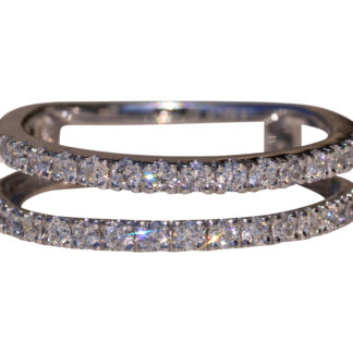 The Sawanee:  Contemporary Wedding Jacket set with Diamonds in White Gold