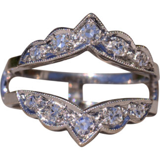 The Elkmont:  Hollywood Glam Era White Gold and Diamond Jacket