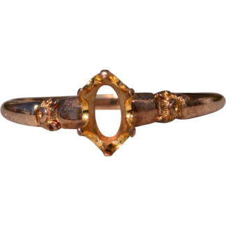 Rose Gold Georgian Era Mounting