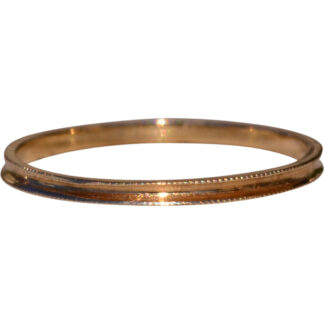 SOLD - The Havest: Petite Yellow Gold Band with Milgrain