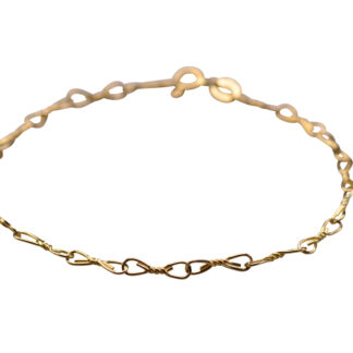 SOLD - The Lure:  Vintage Handmade Italian Yellow Gold Bracelet